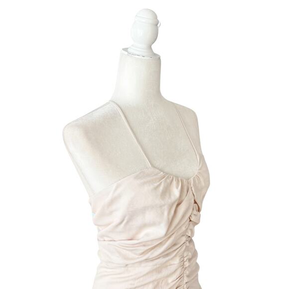 The Sei Ruched Mini Dress 6 Blush NWT - Picture 4 of 10